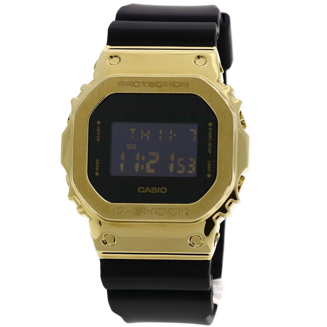CASIO G-Shock Metal Covered Watches GM-5600G Stainless Steel/ Rubber: CASIO G-Shock Metal Covered Watches GM-5600G Stainless Steel/ Rubber The CASIO G-Shock GM-5600G is a rugged and reliable timepiece that combines the durability of stainless steel with the comfort of