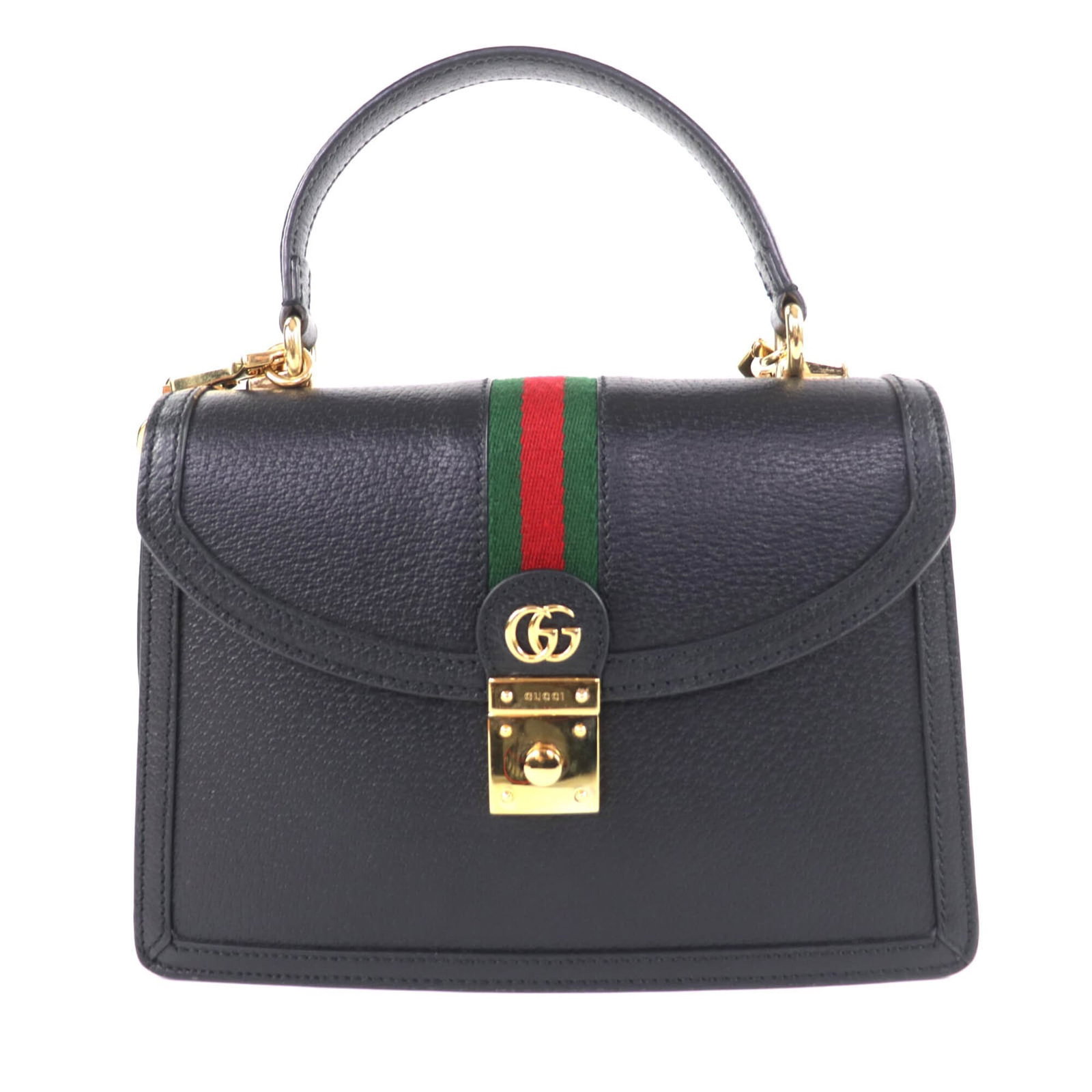 Gucci leather shoulder bag: Gucci leather shoulder bag Elevate your style with this luxurious Gucci leather shoulder bag, boasting sleek black leather and gold hardware that adds a touch of sophistication to any outfit. With
