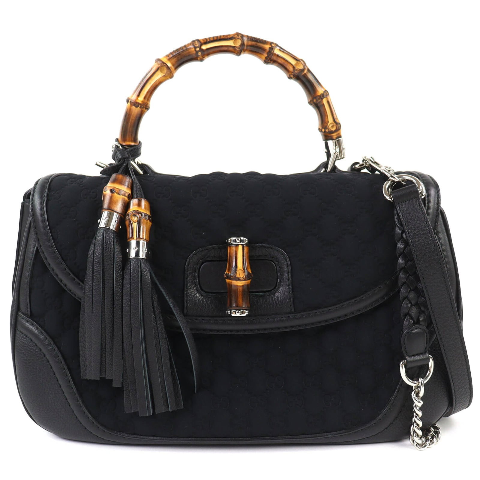 Gucci leather shoulder bag: Gucci leather shoulder bag Experience the timeless elegance of Gucci with this stunning black leather shoulder bag, boasting a sleek turn lock closure and premium quality that makes it look like new