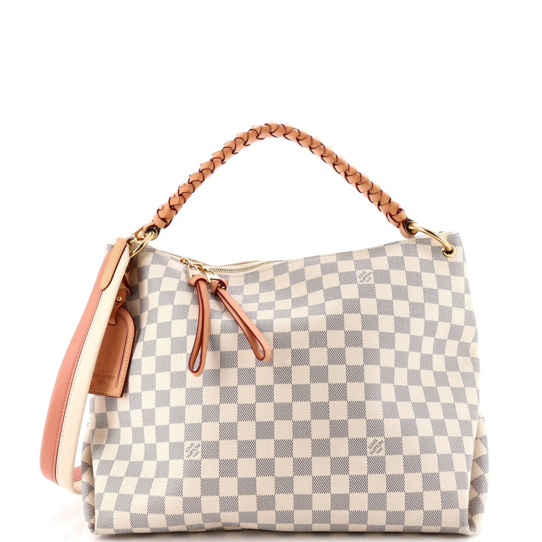 Louis Vuitton Braided Handle Beaubourg Hobo Damier MM (1 of 7)