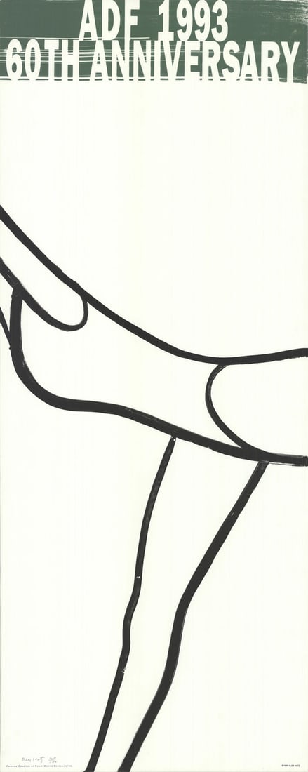 American Dance Festival Signed 1993 60" x 24" Lithograph Pop Art (1 of 3)