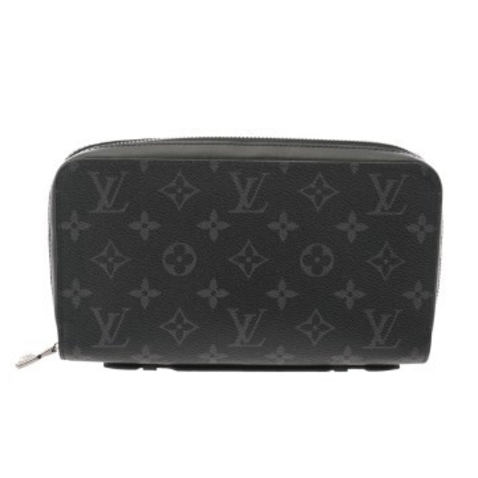 Louis Vuitton long bi-fold monogram wallet: Louis Vuitton long bi-fold monogram wallet A timeless piece from the iconic Louis Vuitton brand, this long bi-fold monogram wallet boasts the signature LV monogram pattern in sleek black and gray hues
