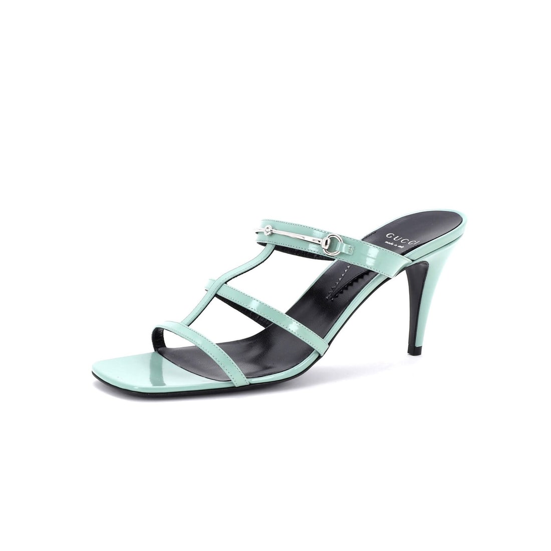 Gucci Women's Leather Heeled Horsebit Cage Sandals (1 of 5)