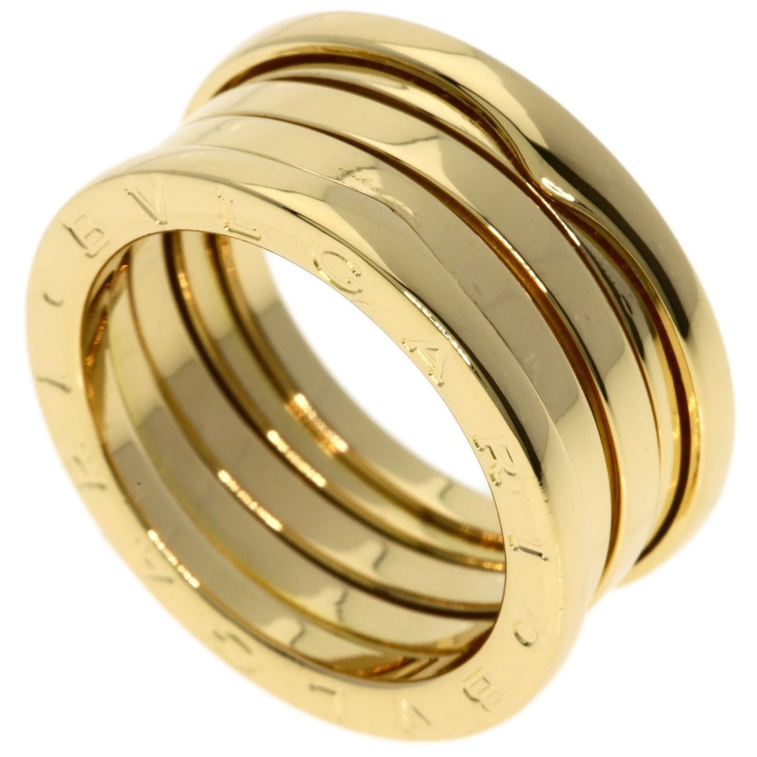 BVLGARI B-zero1 (B-zero 1) 4-band #54 Ring K18 Yellow Gold (1 of 9)