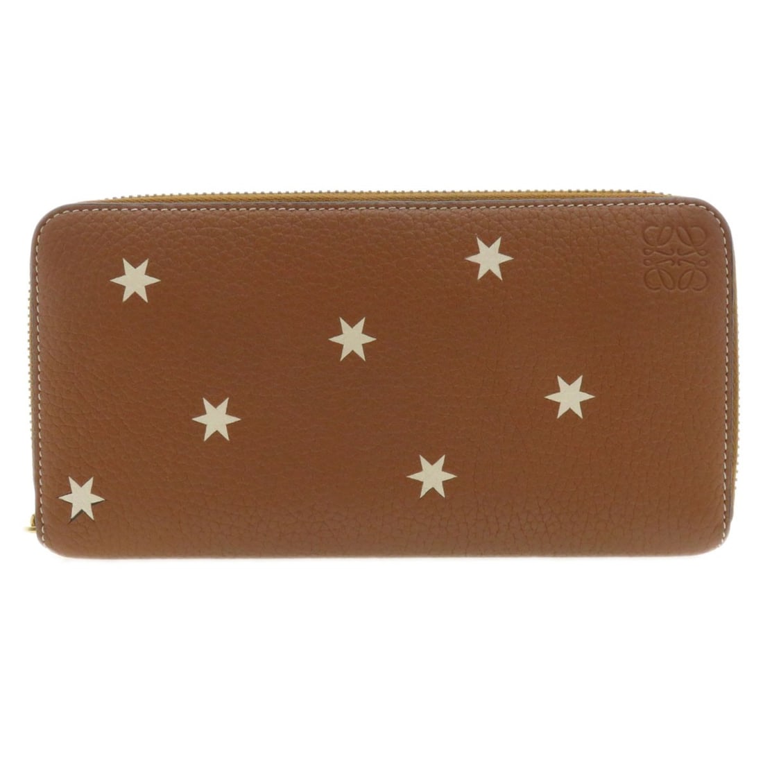Long calf LOEWE anagram star wallet with coin pocket: Long calf LOEWE anagram star wallet with coin pocket Elevate your everyday style with the iconic LOEWE calf leather long wallet, boasting a sleek star anagram design that adds a touch of