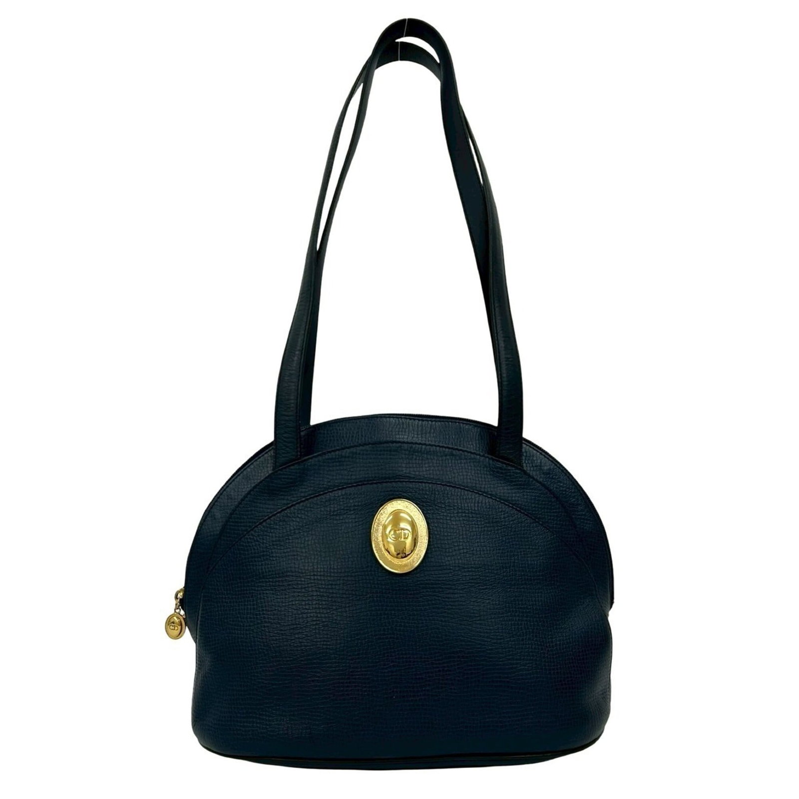 Christian Dior Tote Leather Bag: Christian Dior Tote Leather Bag A timeless piece from the iconic Christian Dior brand, this navy leather tote bag boasts classic sophistication with its structured design and premium materials. With