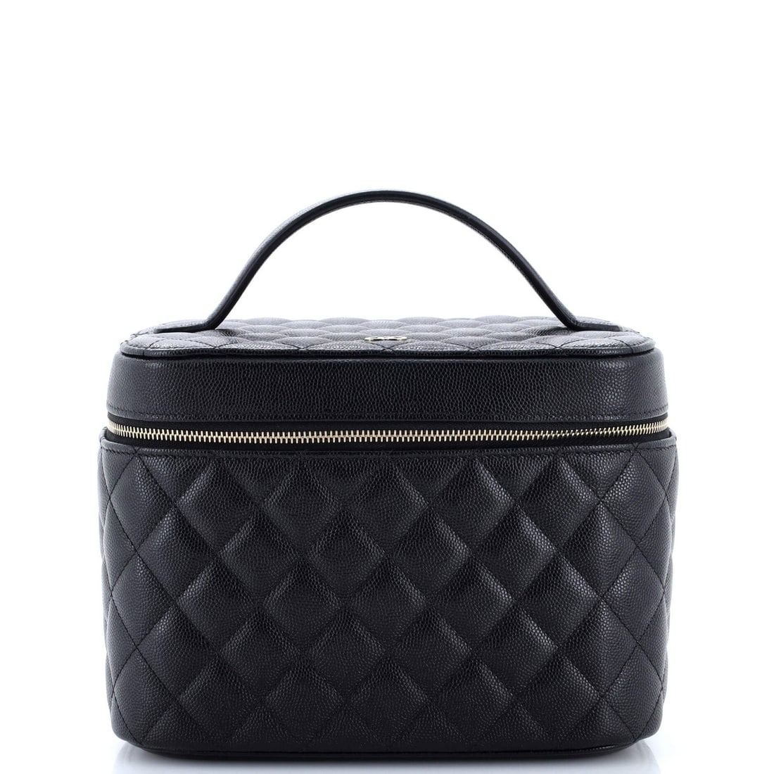 Quilted caviar medium vanity case for Chanel classic. (1 of 5)