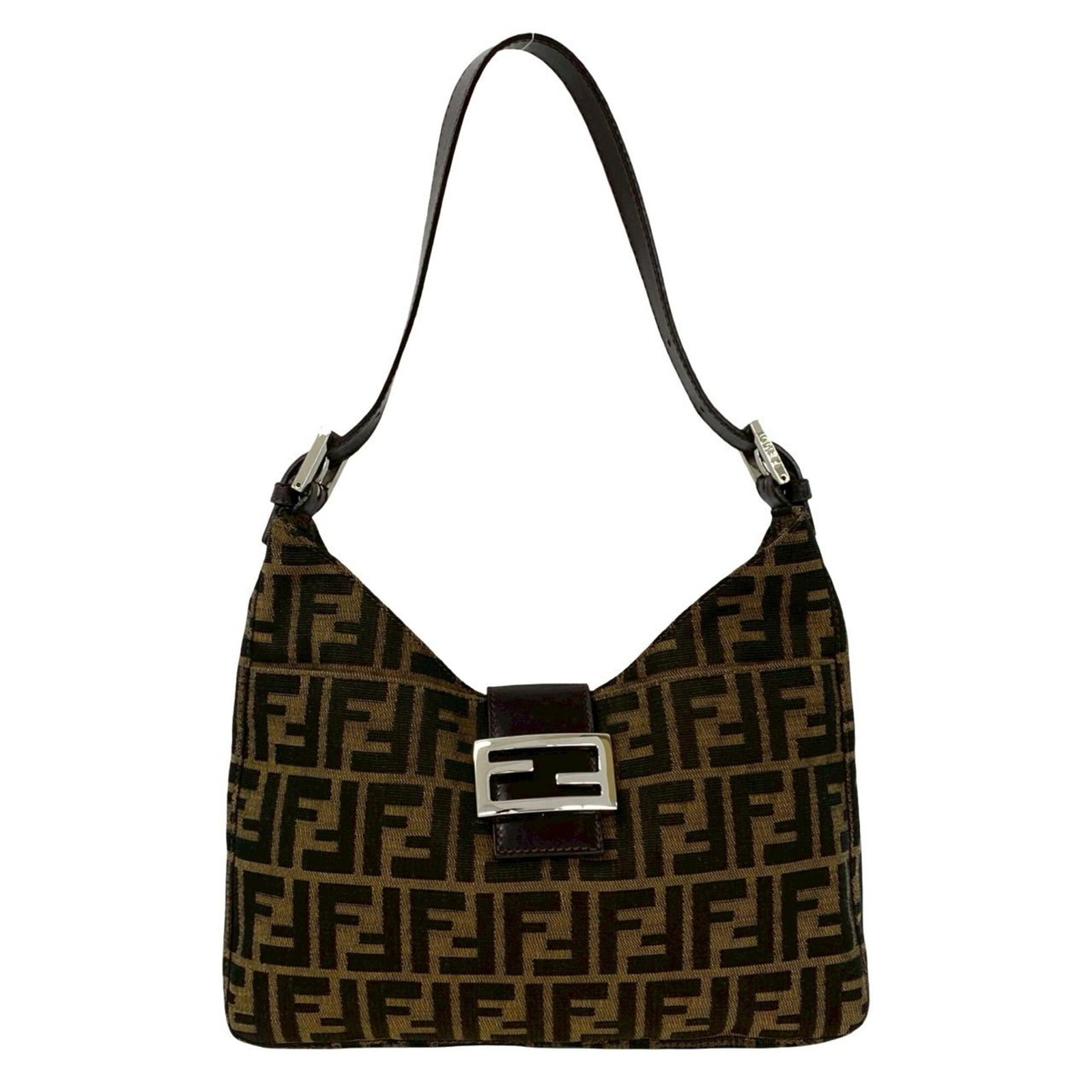Fendi Canvas Leather Shoulder Bag (1 of 10)