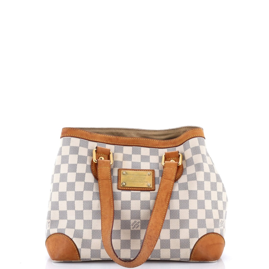 Louis Vuitton Hampstead handbag Damier: Louis Vuitton Hampstead handbag Damier A rare opportunity to own a pre-loved Louis Vuitton Hampstead handbag, boasting the iconic Damier canvas pattern in pristine white. With its sturdy canvas