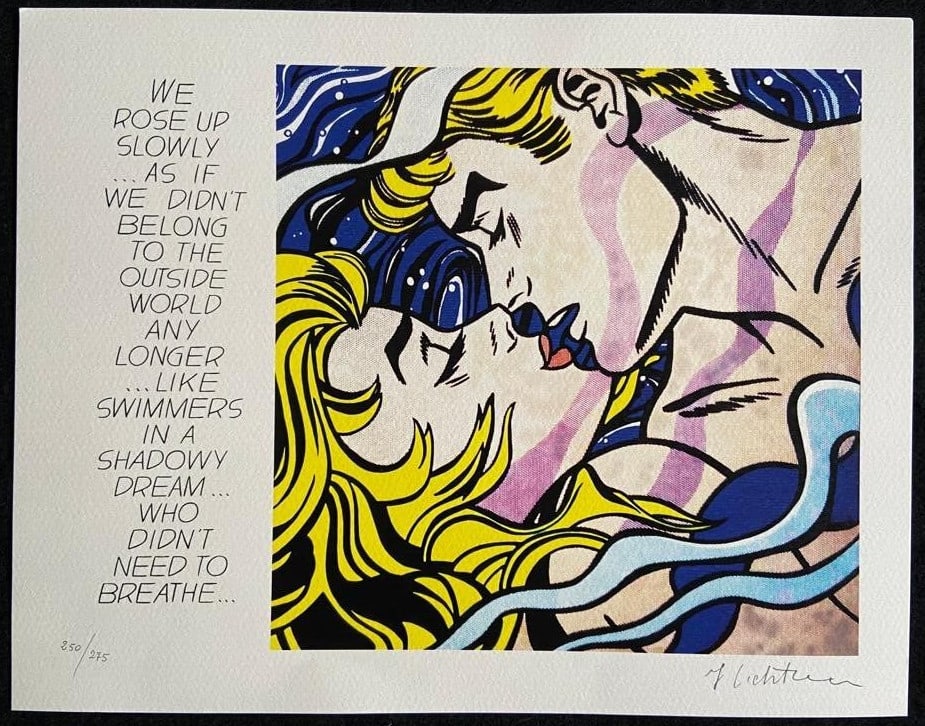Roy Lichtenstein is a numbered lithograph. - 2