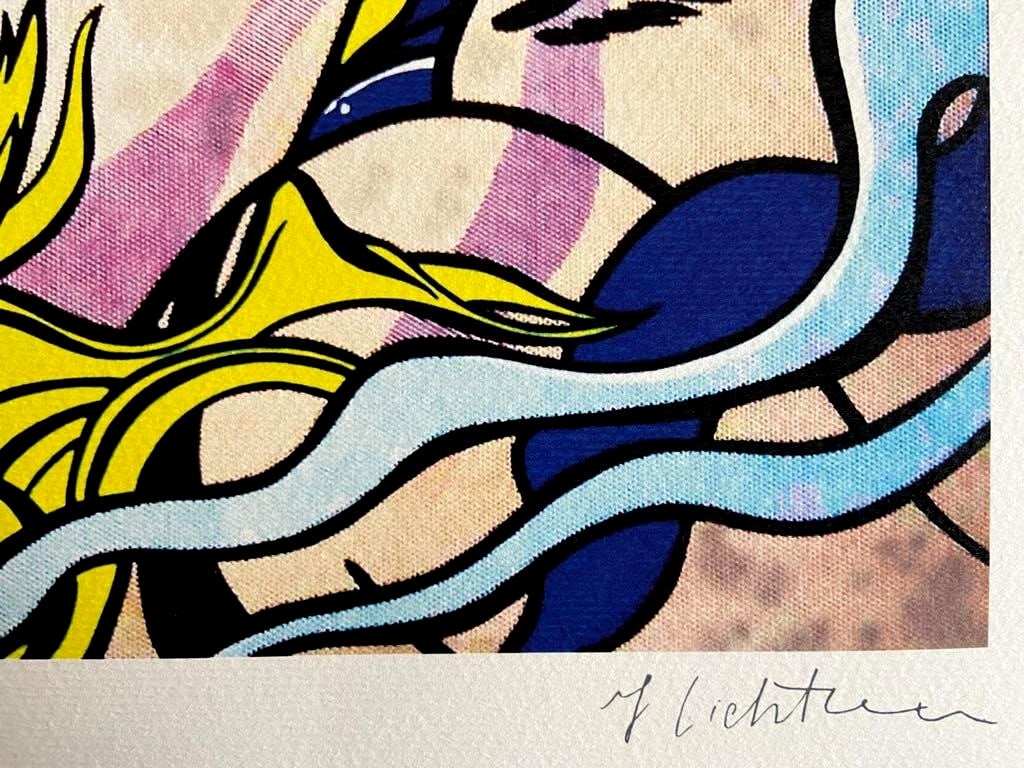 Roy Lichtenstein is a numbered lithograph. - 6