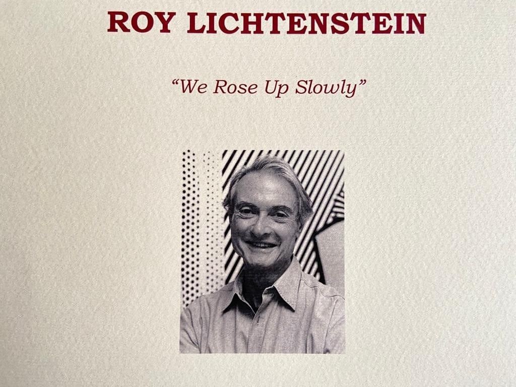 Roy Lichtenstein is a numbered lithograph. - 8