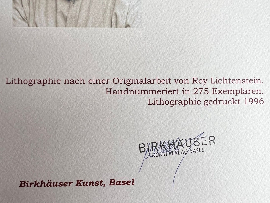 Lithograph Numbered by Roy Lichtenstein - 12