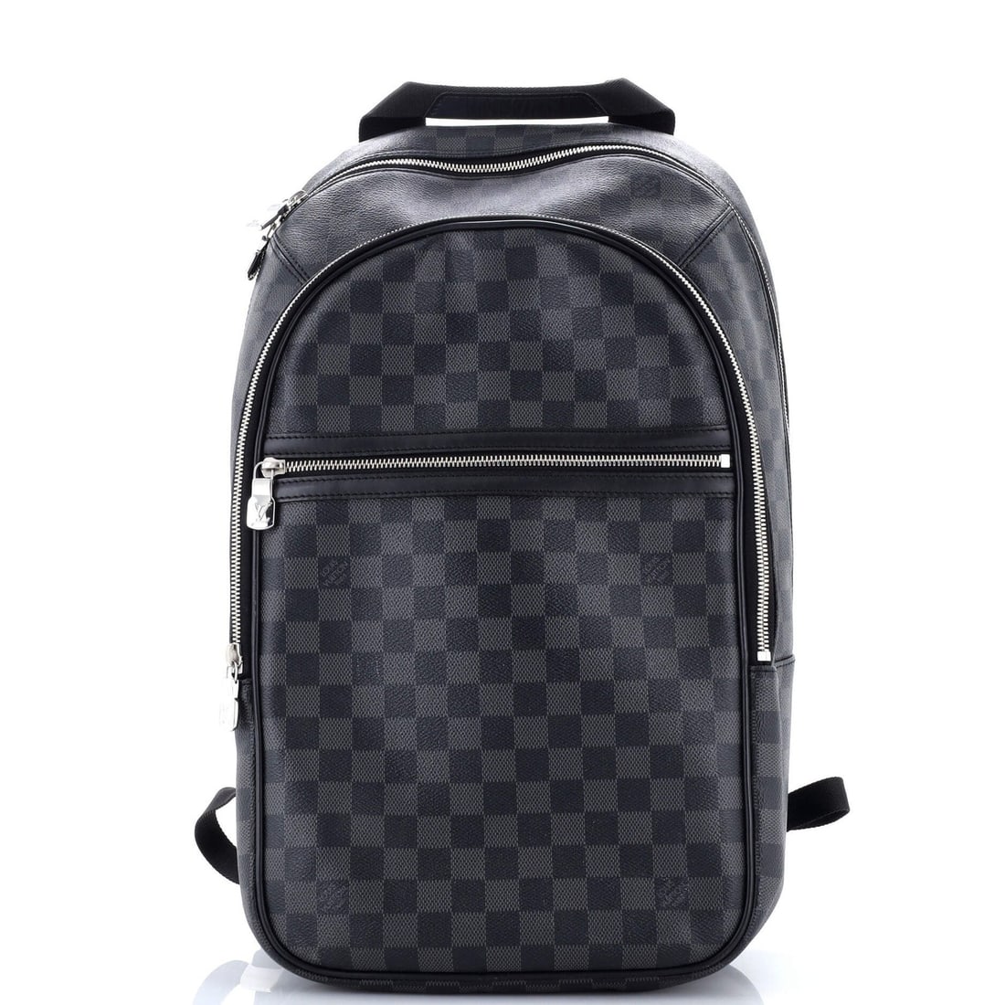 Louis Vuitton Damier Graphite Michael NM Backpack: Louis Vuitton Damier Graphite Michael NM Backpack A rare find for the fashion connoisseur, this Louis Vuitton Damier Graphite Michael NM Backpack boasts sleek black canvas exterior with silver