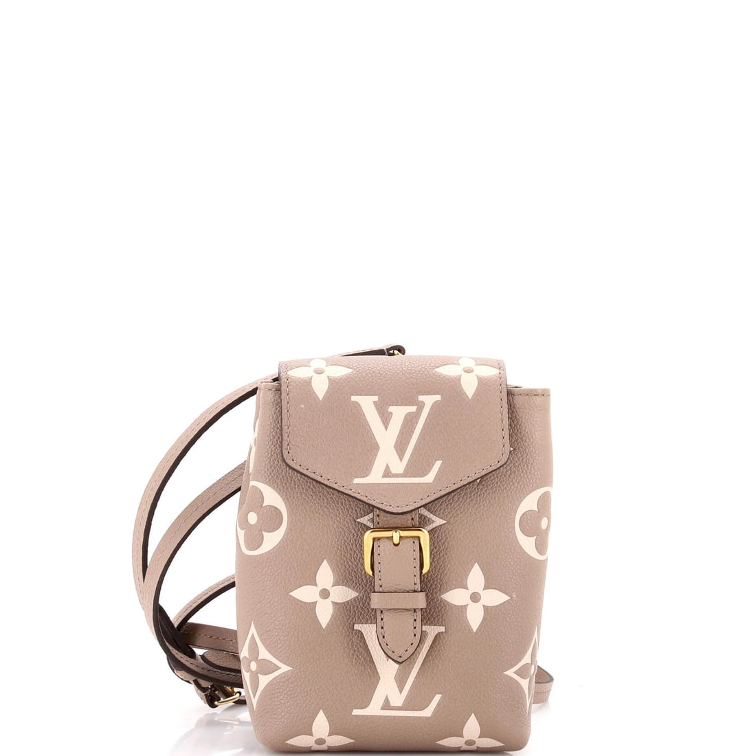 Louis Vuitton Giant Bicolor Tiny Backpack Monogram Empreinte: Louis Vuitton Giant Bicolor Tiny Backpack Monogram Empreinte Own the iconic Louis Vuitton style with this stunning Giant Bicolor Tiny Backpack Monogram Empreinte, boasting the brand's signature bold