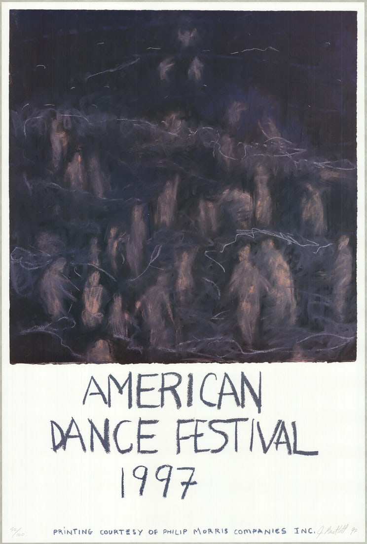 JENNIFER BARTLETT American Dance Festival SIGNED 36.5" x 24.75" Offset Lithograp (1 of 3)