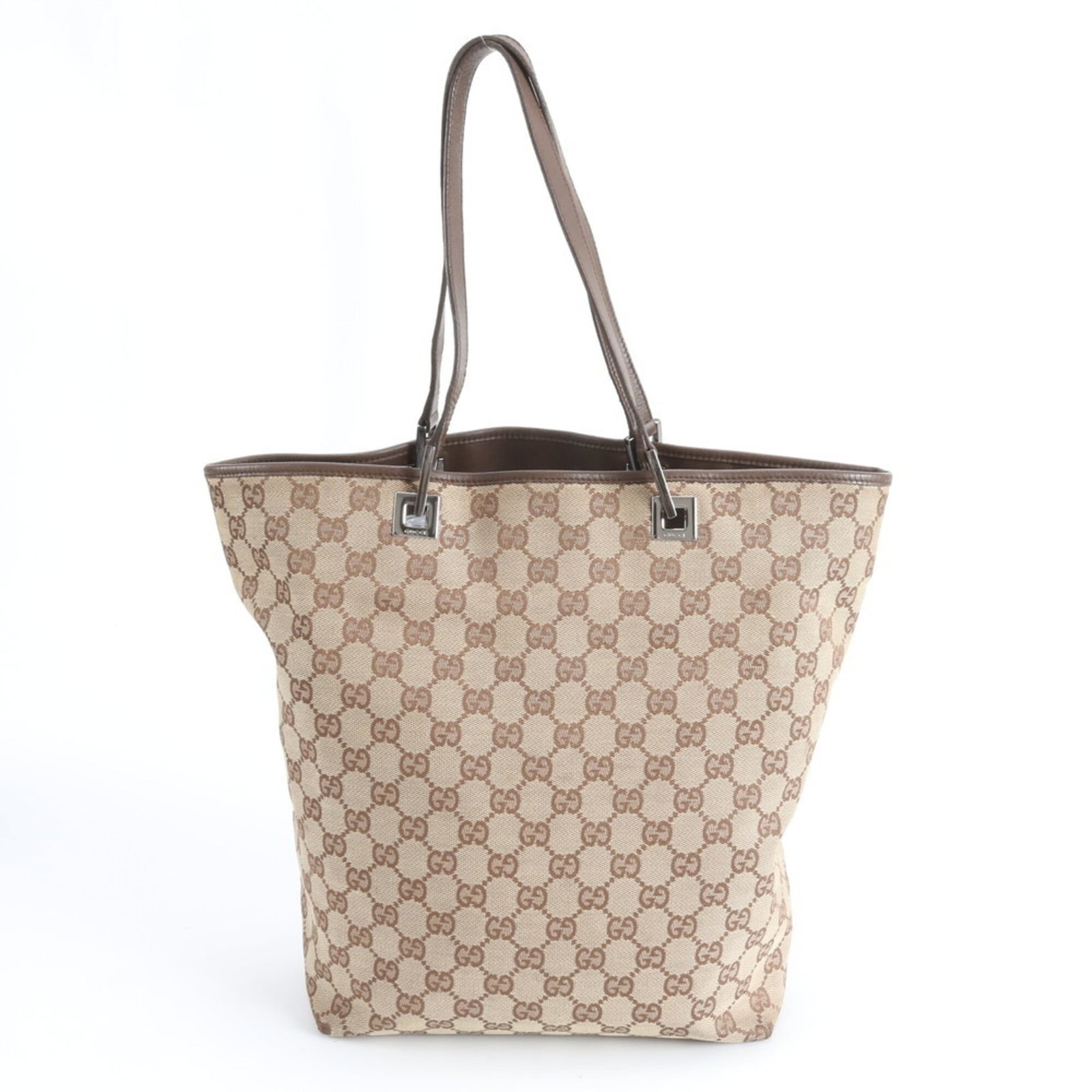 Gucci Leather Canvas Tote Bag (1 of 9)