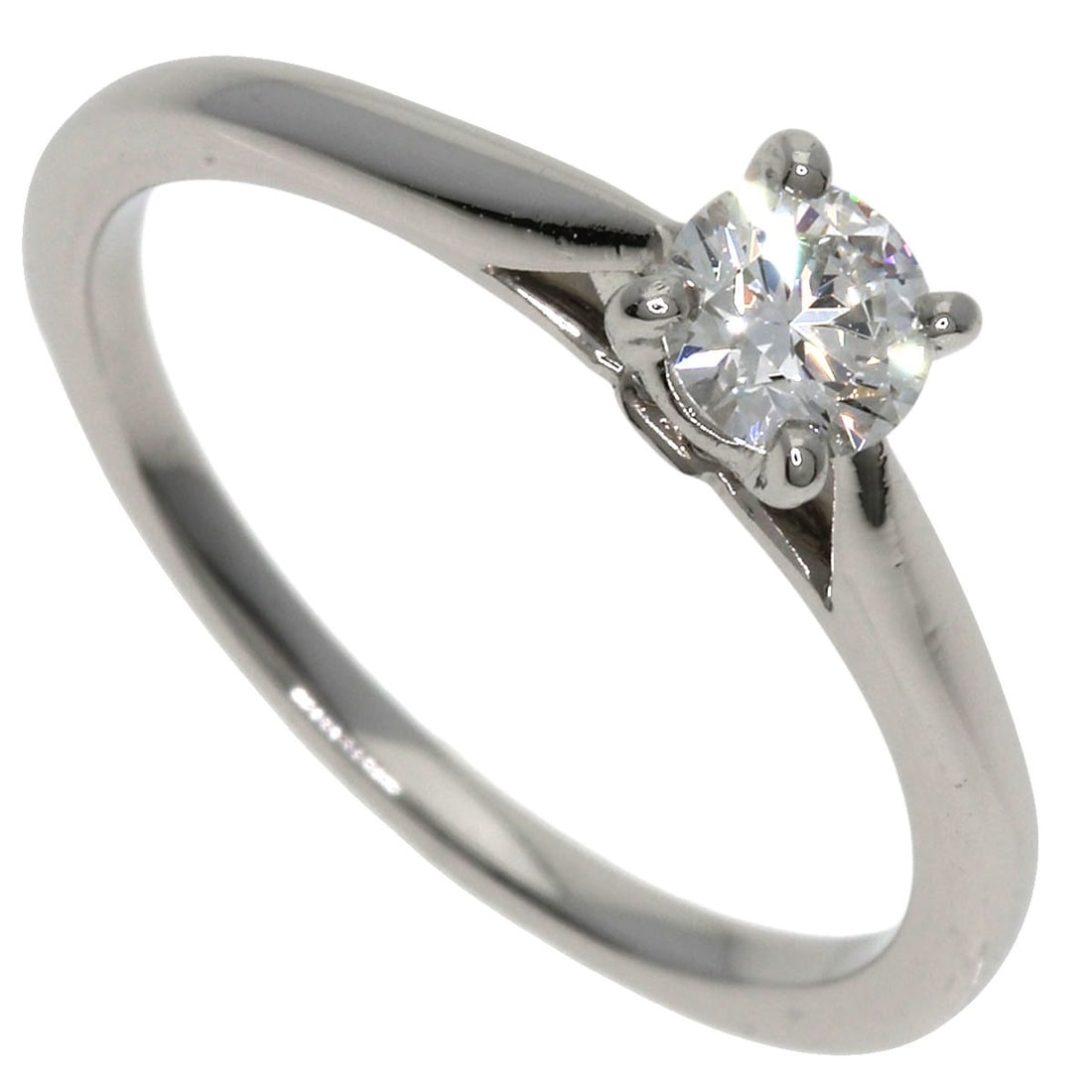 CARTIER Solitaire 1P Diamond #47 Ring Platinum PT950 (1 of 10)
