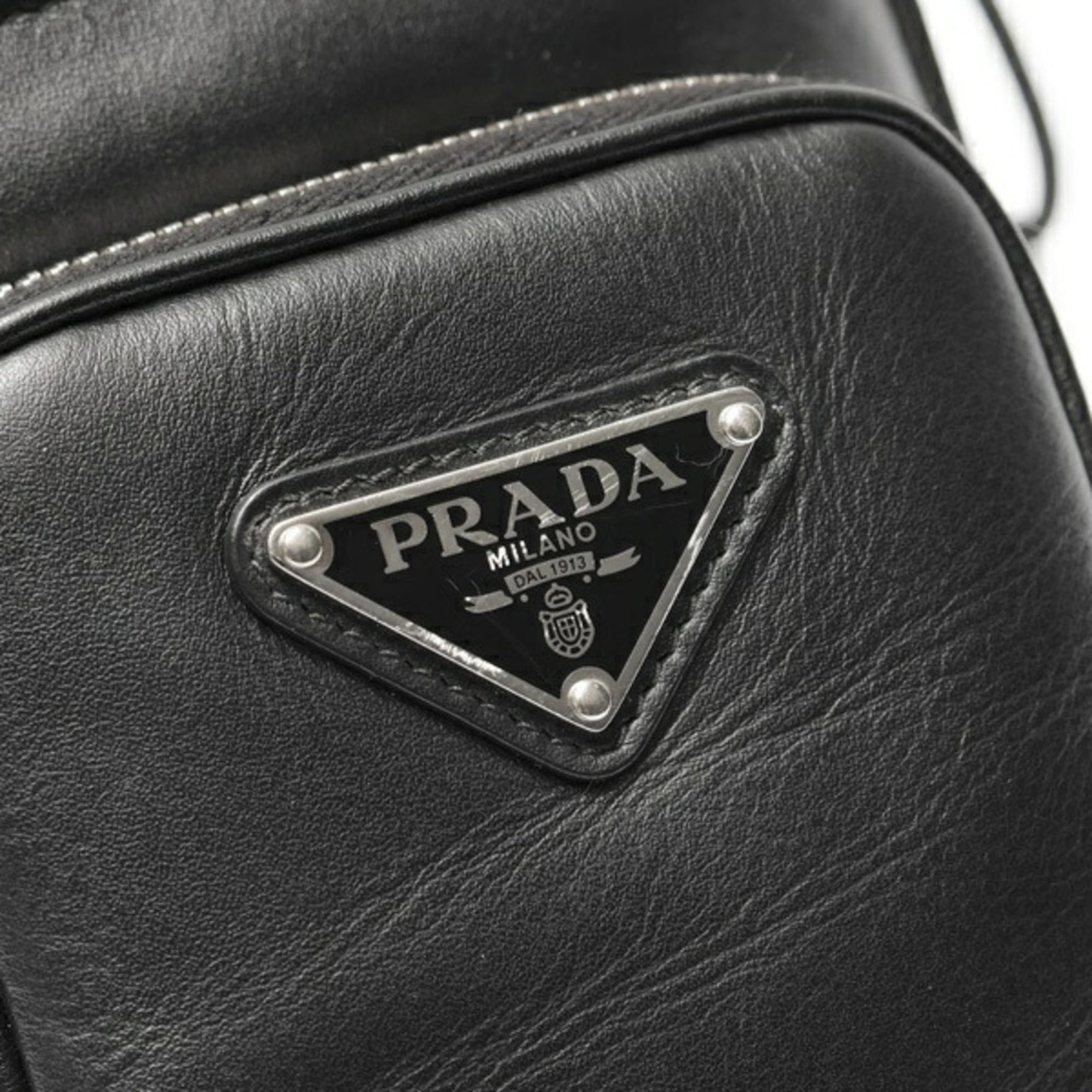 Leather Prada Pouch - 5