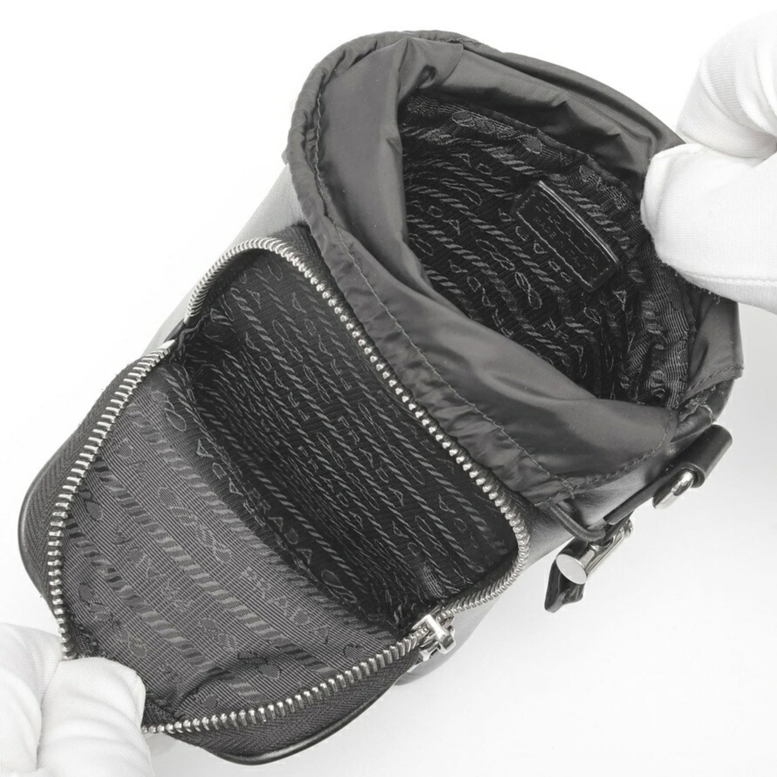 Leather Prada Pouch - 6