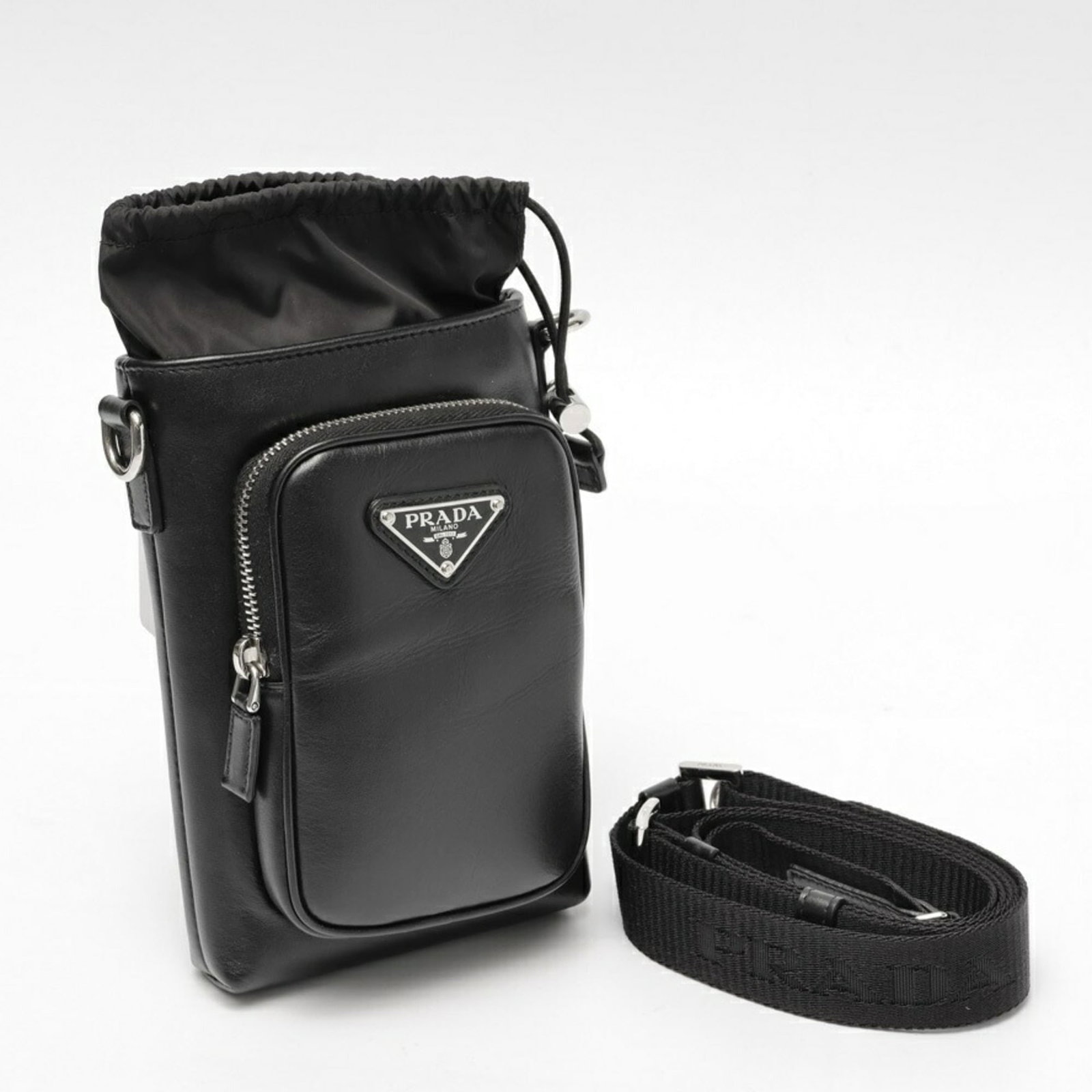 Leather Prada Pouch - 7