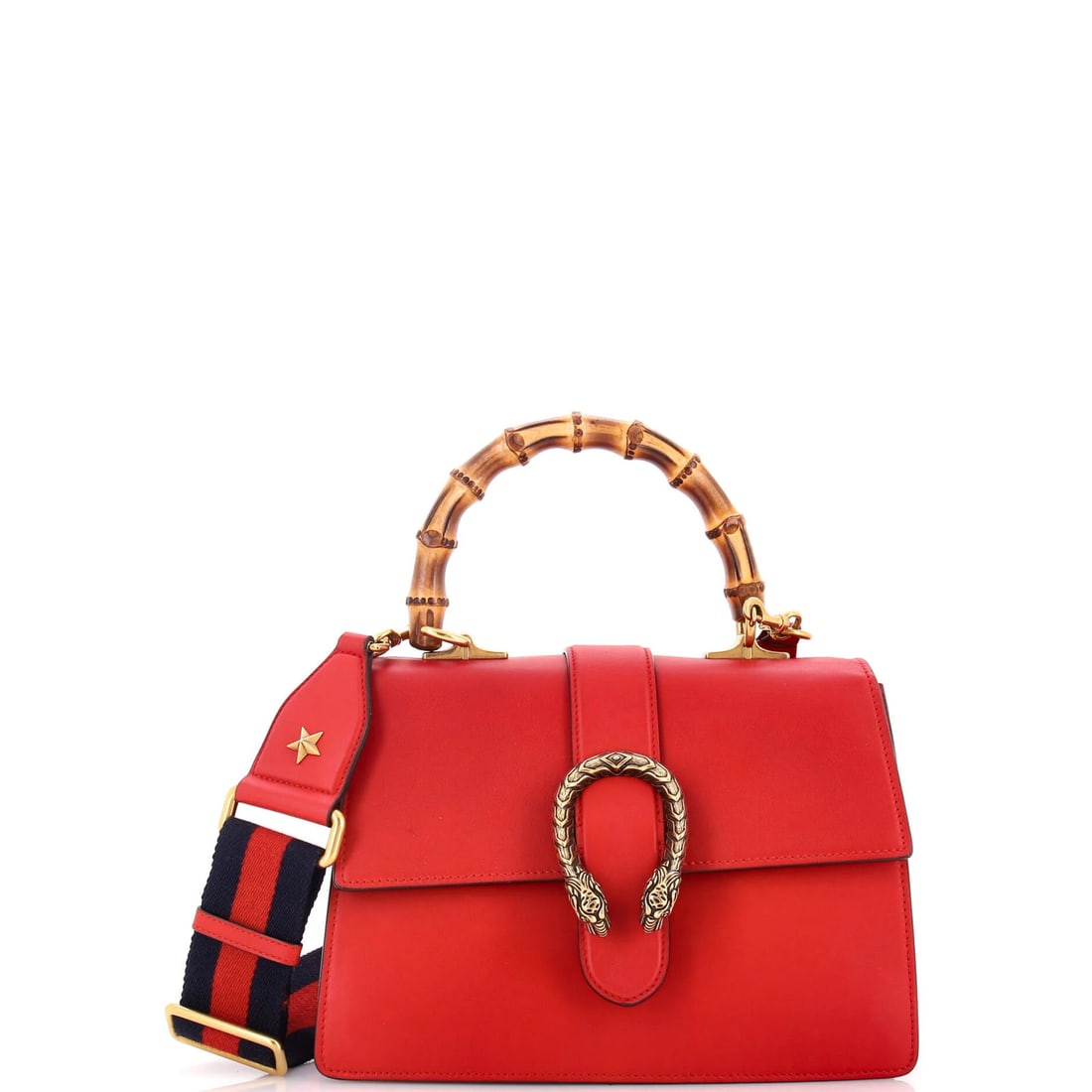 Gucci medium leather bamboo top handle bag (1 of 7)
