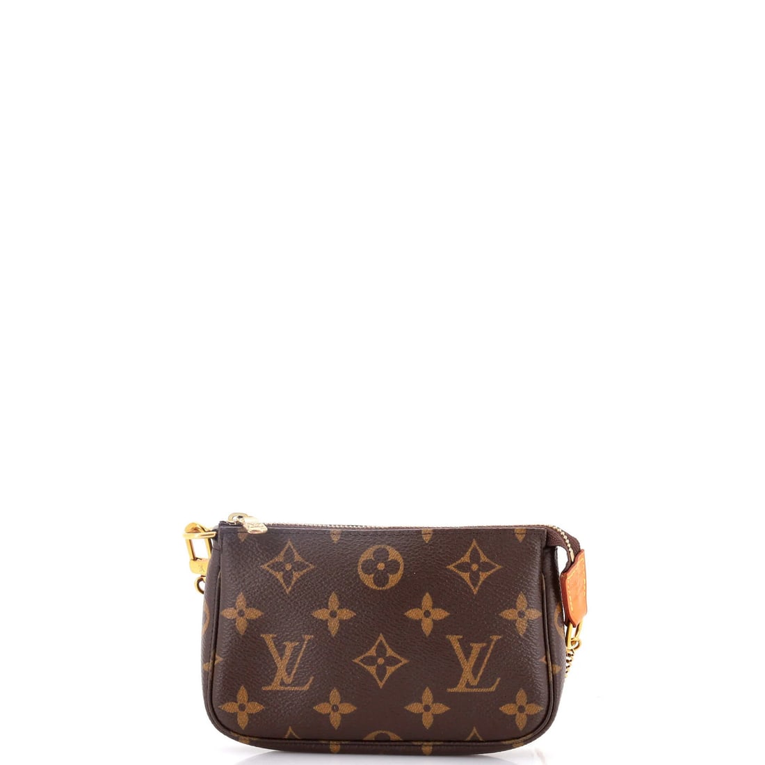 Mini Monogram Canvas Pochette Louis Vuitton: Mini Monogram Canvas Pochette Louis Vuitton Elevate your everyday style with the iconic Mini Monogram Canvas Pochette Louis Vuitton, boasting the classic LV monogram pattern on a rich brown canvas