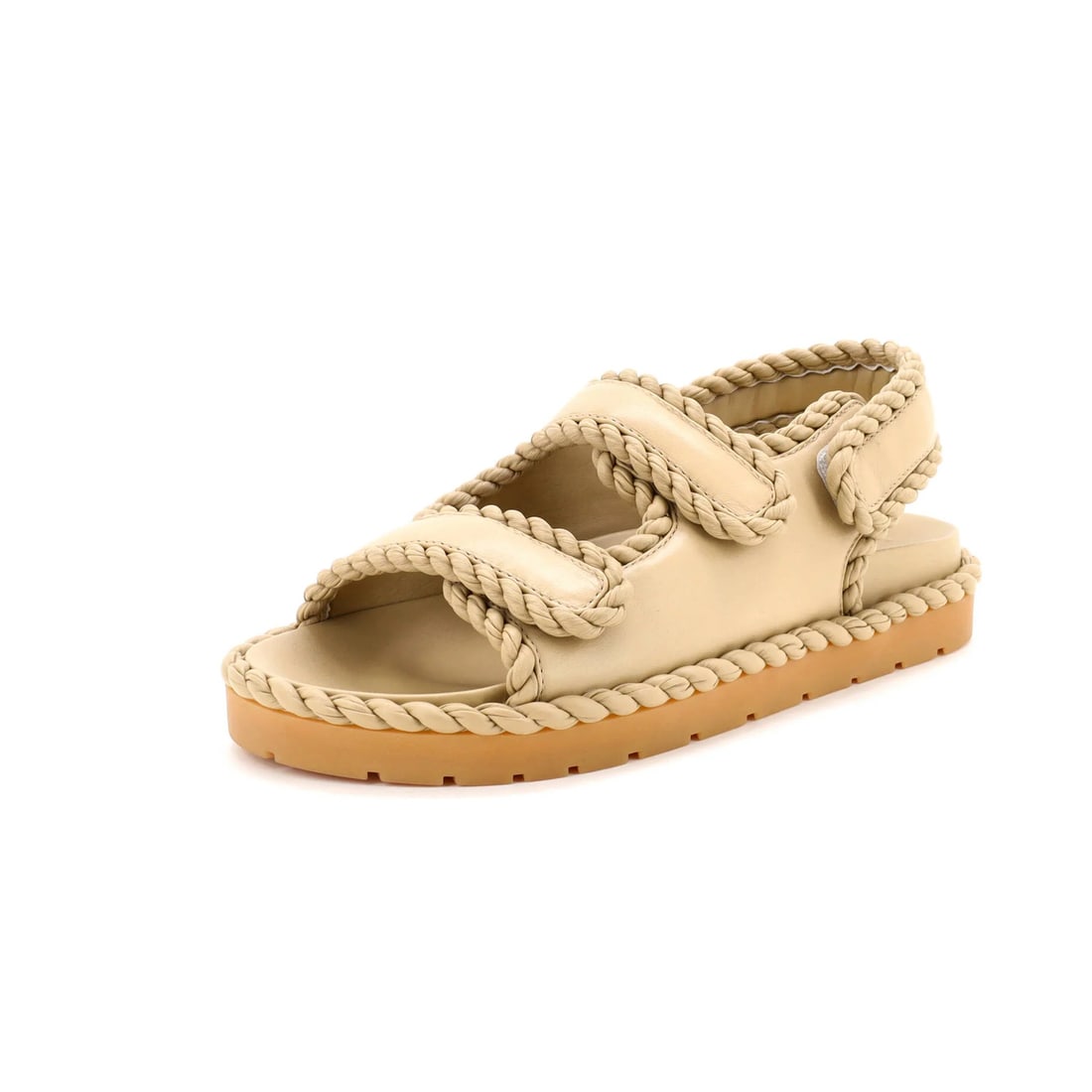 Women's leather sport sandals from Bottega Veneta.: Women's leather sport sandals from Bottega Veneta. Elevate your style with the iconic Bottega Veneta Jack Slingback Sport Sandals, crafted from premium leather and boasting a sleek neutral design