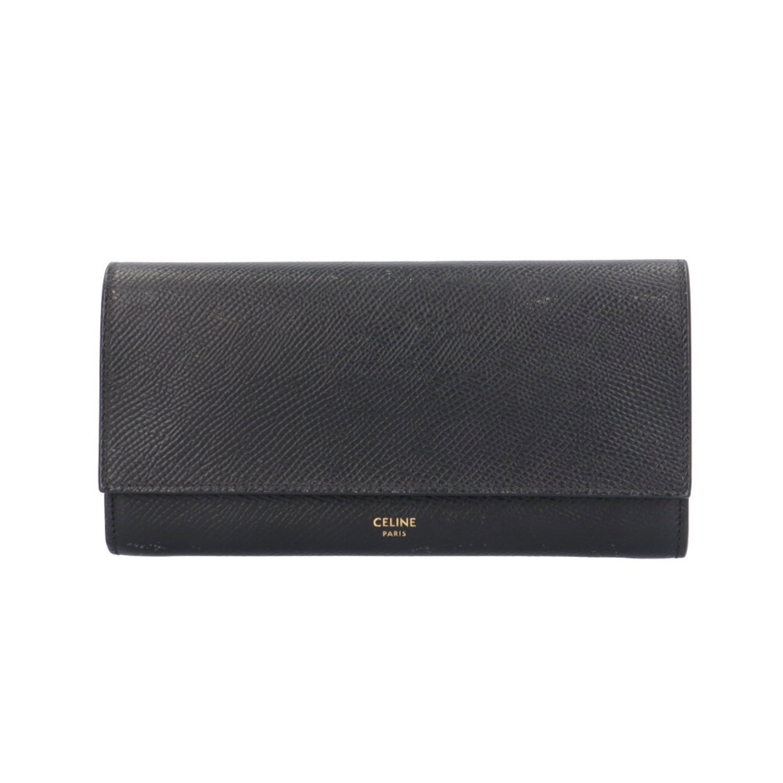 Celine Long Leather Bi Fold Wallet: Celine Long Leather Bi Fold Wallet A sleek and sophisticated Celine long wallet, crafted from rich black leather, boasts a classic bi-fold design that exudes timeless elegance. With its substantial