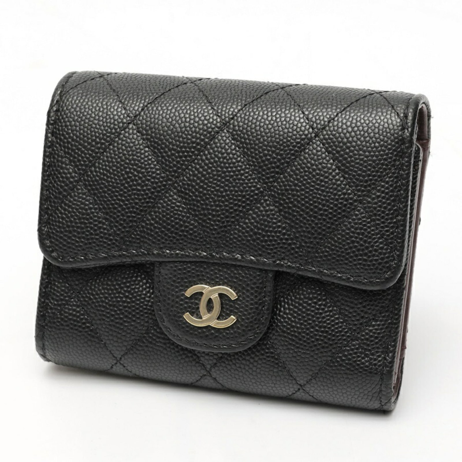Chanel Matelass Classic Small Flap Wallet AP0229, Caviar Leather, Black (1 of 10)