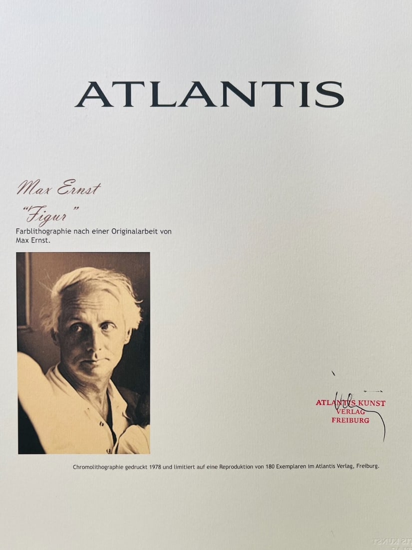 Max Ernst Lithograph Ink Numbered - 8