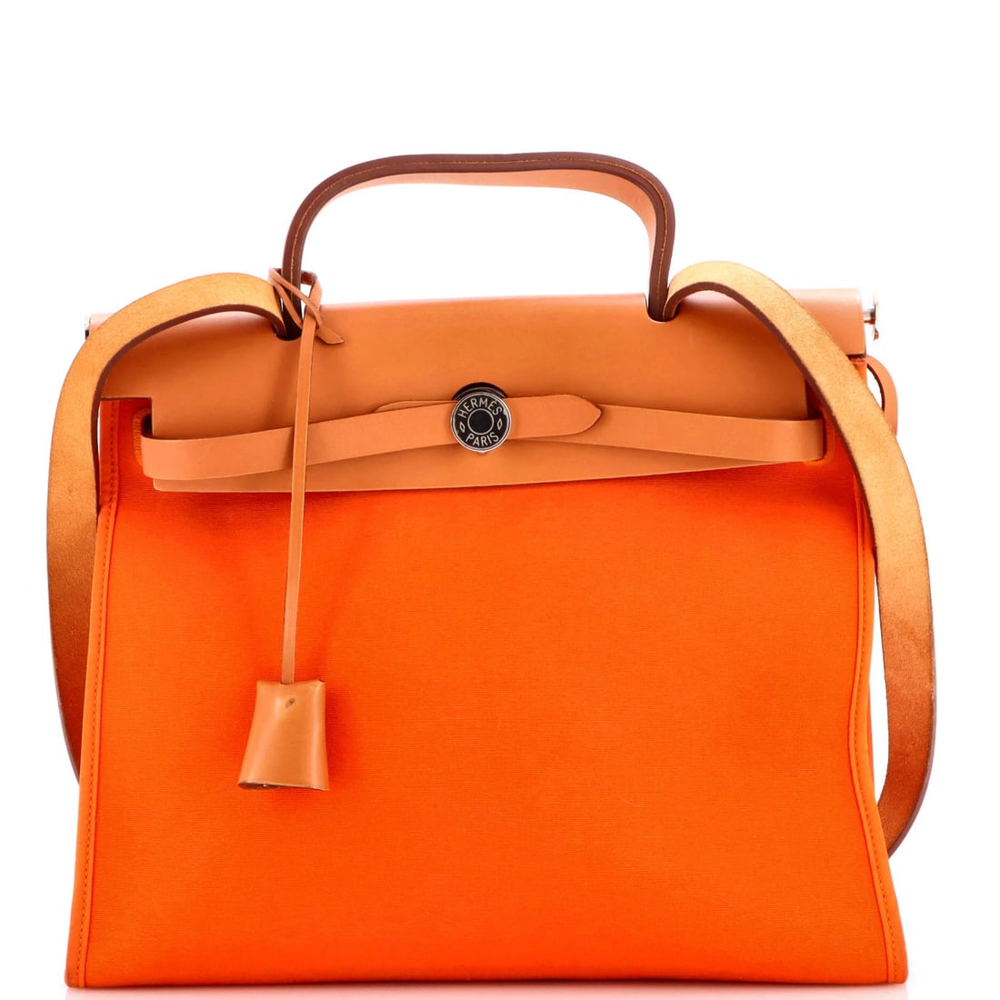 Hermes Herbag Zip Leather and Toile 31 (1 of 8)