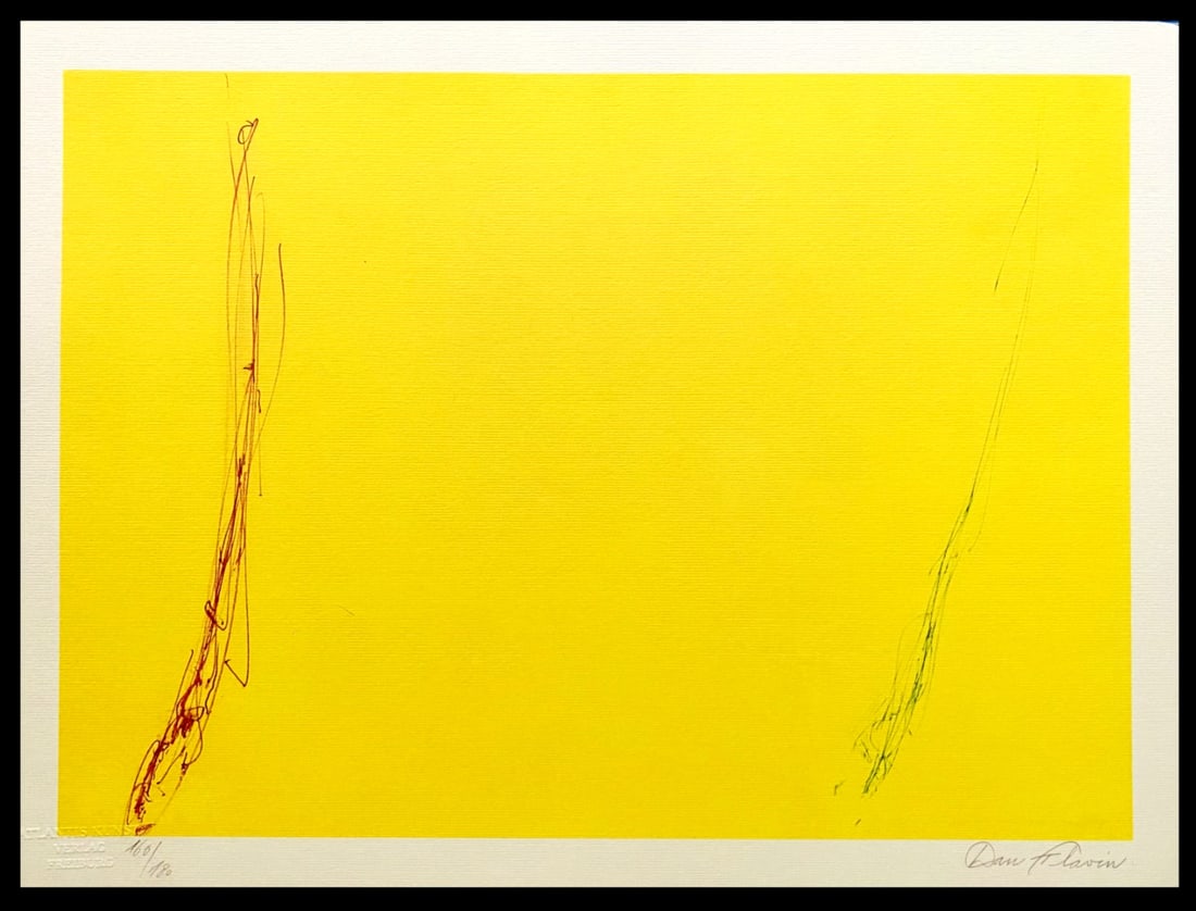 Dan Flavin Lithograph Op Numbered Stamp (1 of 11)