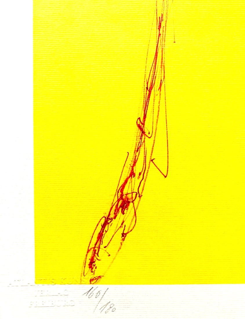 Dan Flavin Lithograph Op Numbered Stamp - 7