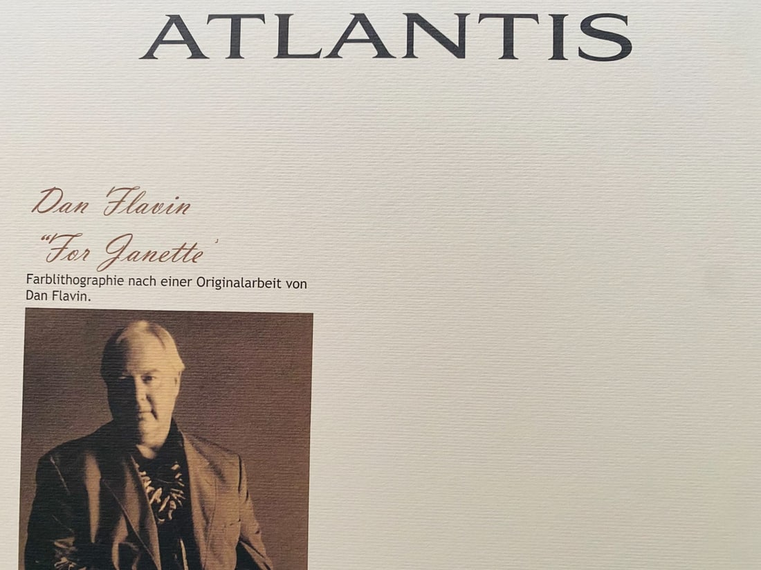 Dan Flavin Lithograph Op Numbered Stamp - 9