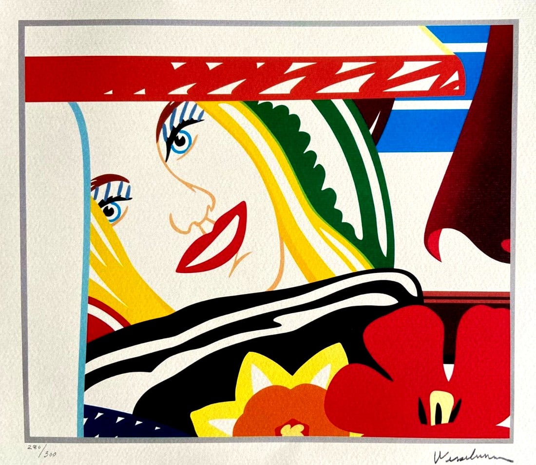 Tom Wesselmann Lithograph O.P. Numbered: Tom Wesselmann Lithograph O.P. Numbered A rare opportunity to own a piece of art history, this Tom Wesselmann lithograph is part of the artist's limited edition series, featuring his signature style a