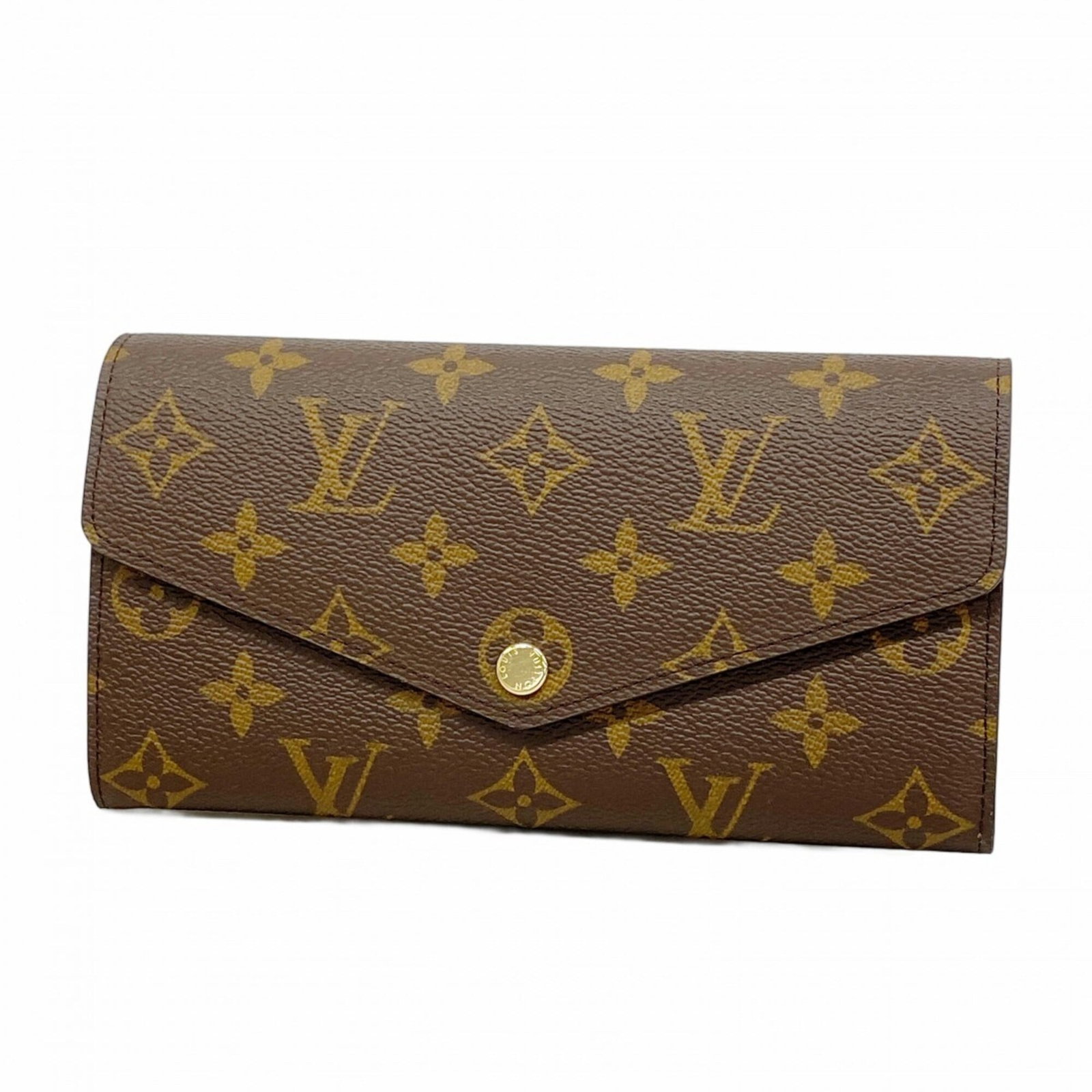 Louis Vuitton is a long bi-fold wallet. (1 of 8)
