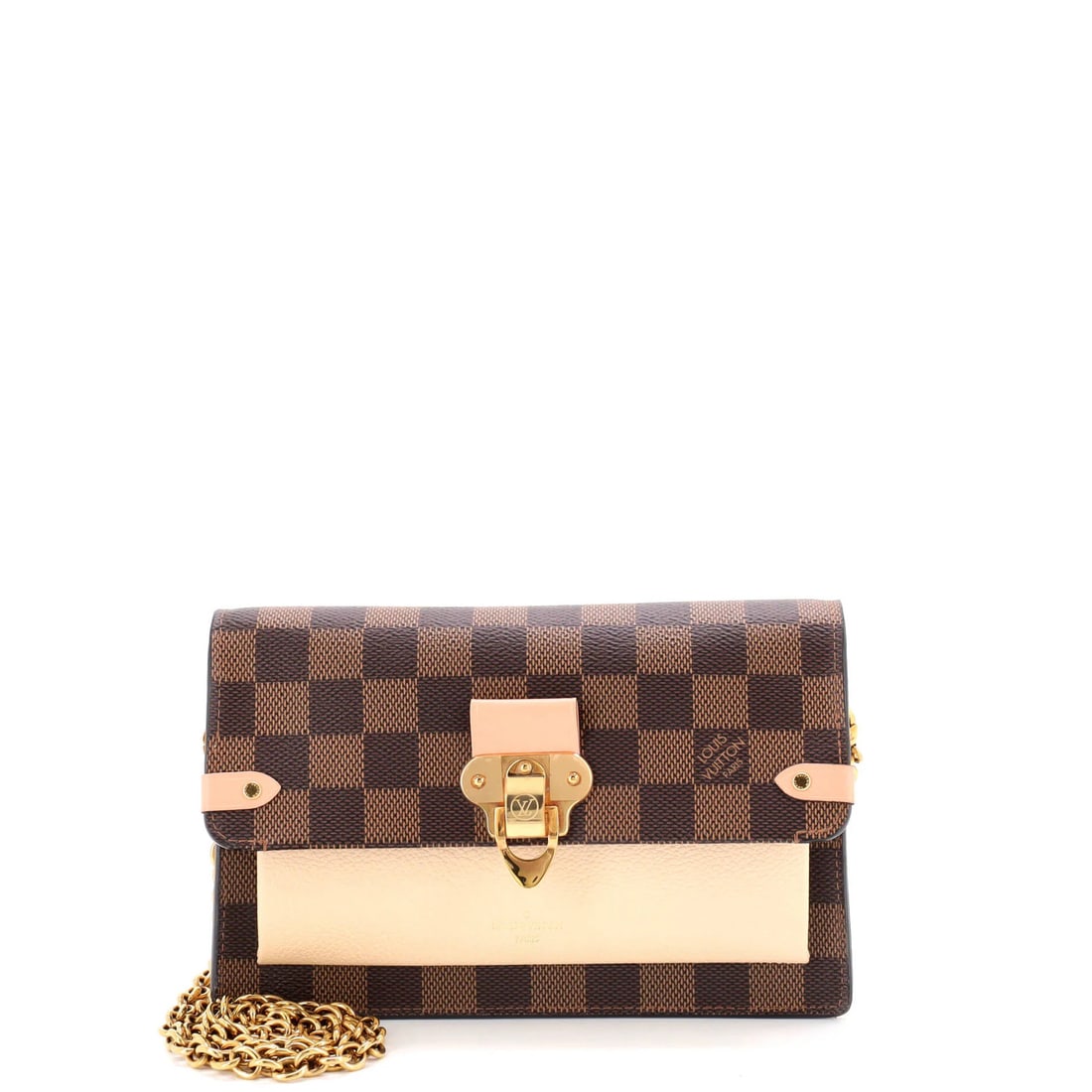 Louis Vuitton Vavin Chain Wallet NM Damier with Leather (1 of 7)