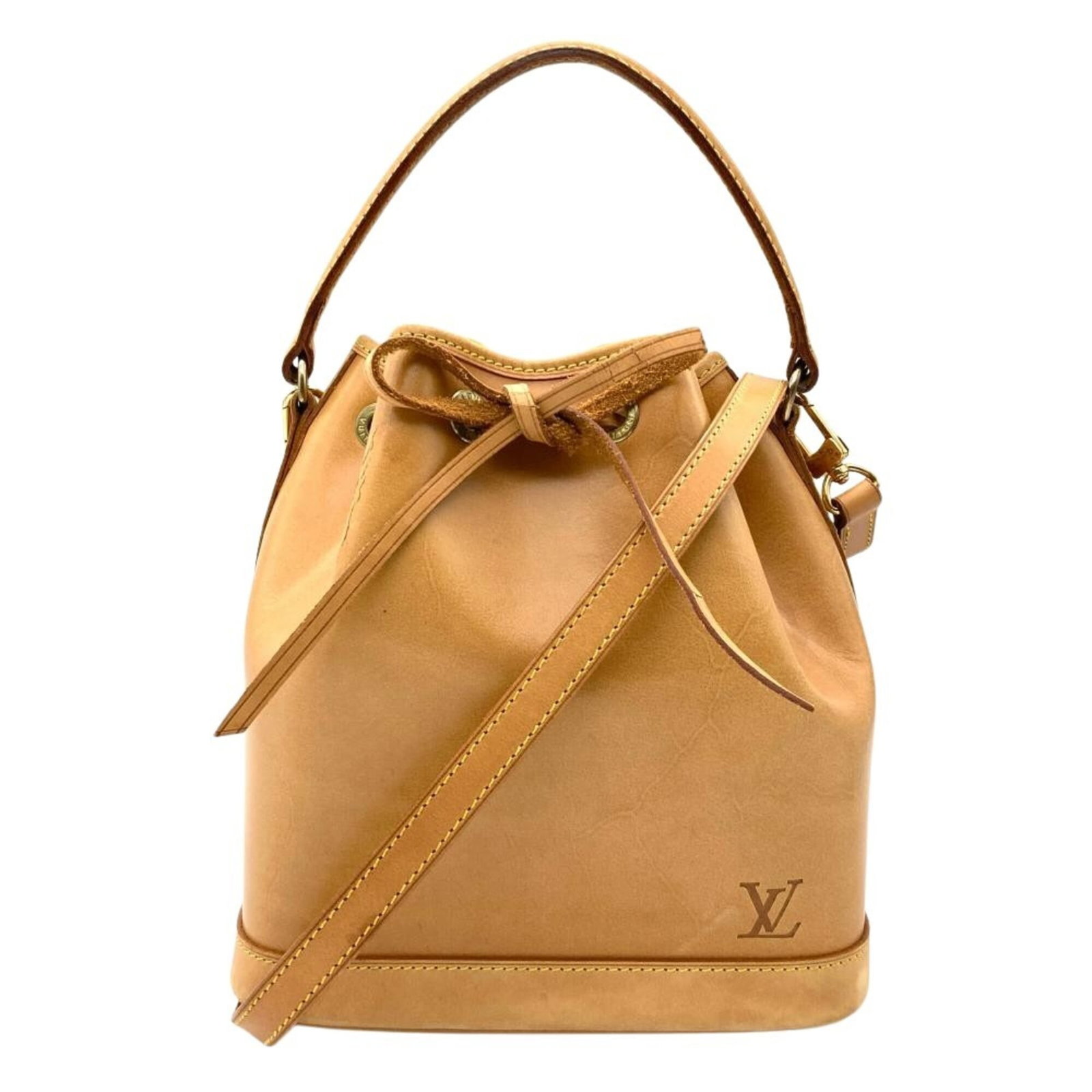 Louis Vuitton leather handbag: Louis Vuitton leather handbag A stunning Louis Vuitton Nomade leather handbag in beautiful beige, featuring the iconic monogram pattern and timeless design that exudes luxury and sophistication. With