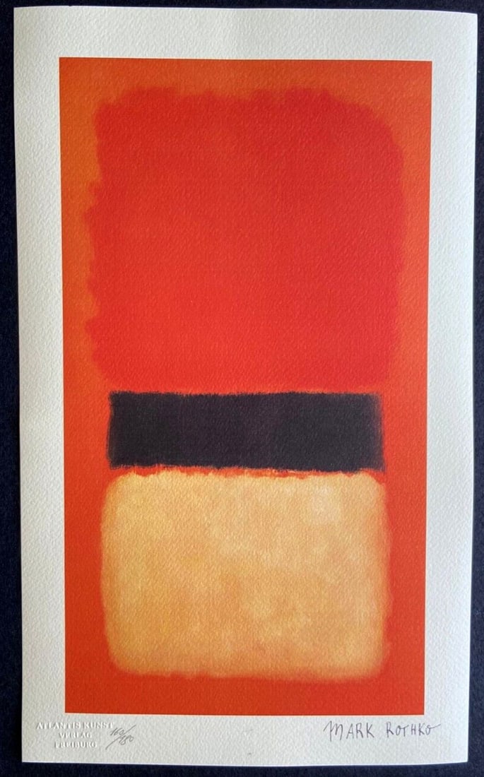 Mark Rothko Lithograph Op Numbered - 2
