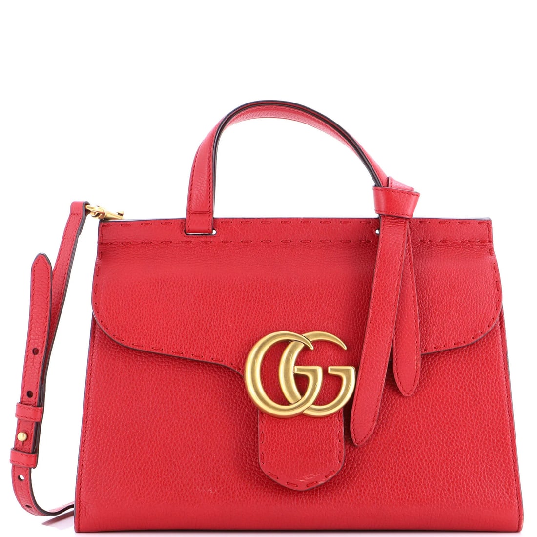Gucci GG Marmont Leather Small Top Handle Bag (1 of 8)