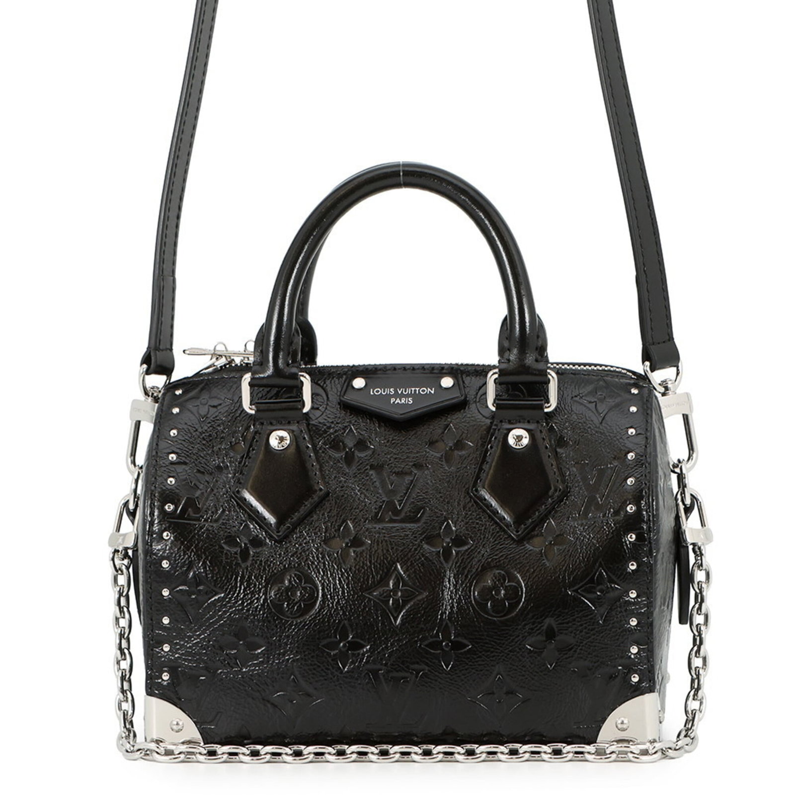 Louis Vuitton is a handbag: Louis Vuitton is a handbag A sleek and sophisticated Louis Vuitton handbag, this black Noir bag boasts a timeless design with silver hardware and a sturdy zipper closure. With its spacious interior an