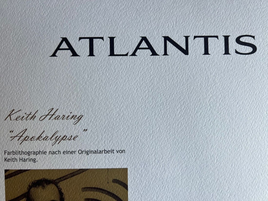 Keith Haring Lithograph Numbered Op - 10