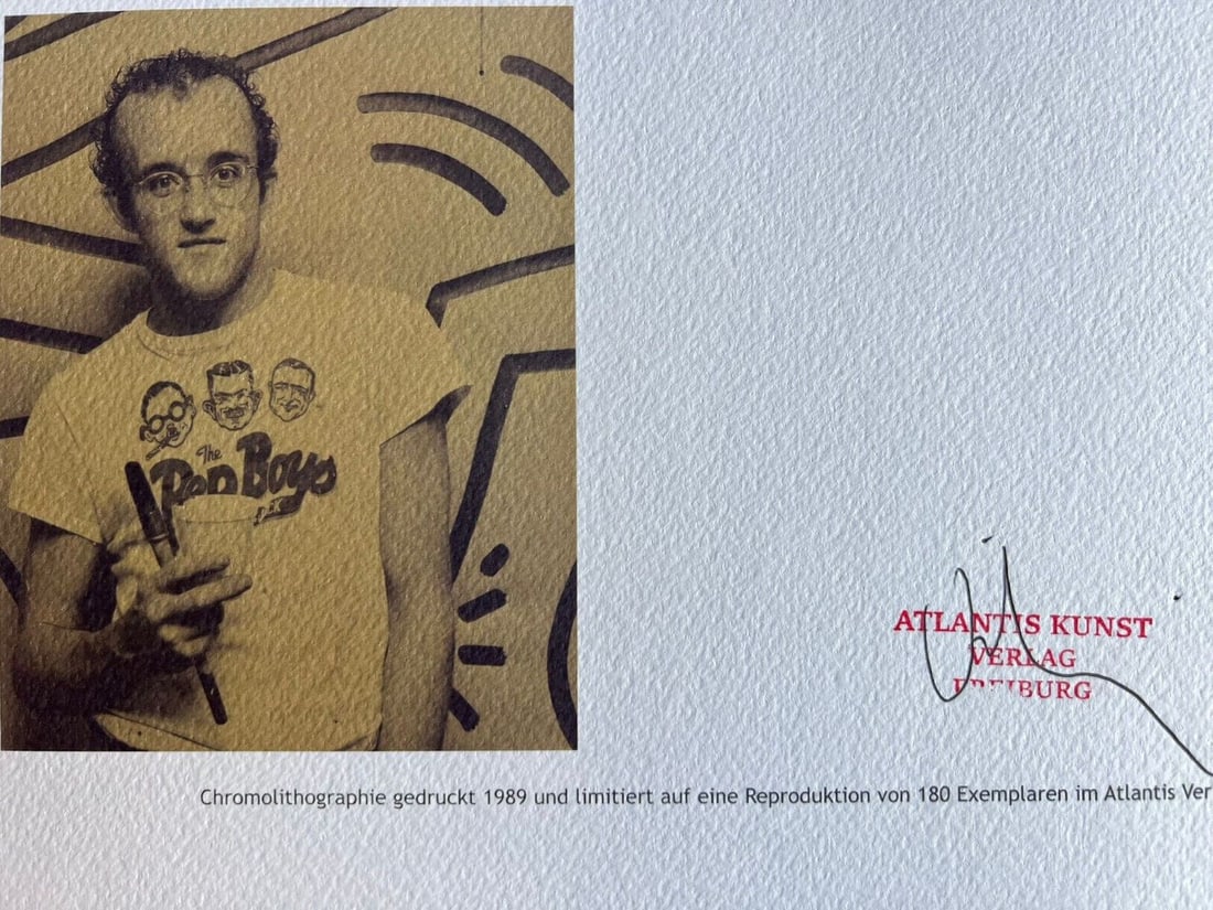 Keith Haring Lithograph Numbered Op - 11