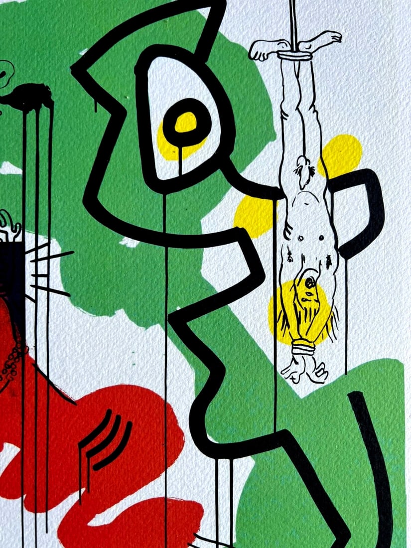 Keith Haring Lithograph Numbered Op - 4