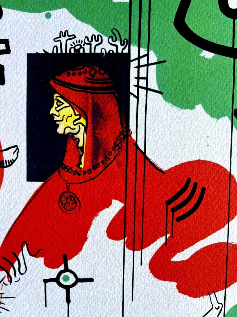 Keith Haring Lithograph Numbered Op - 6