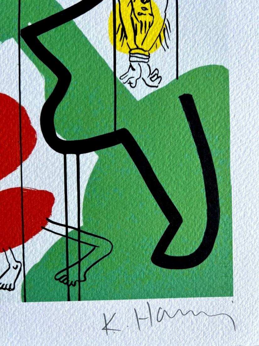 Keith Haring Lithograph Numbered Op - 8