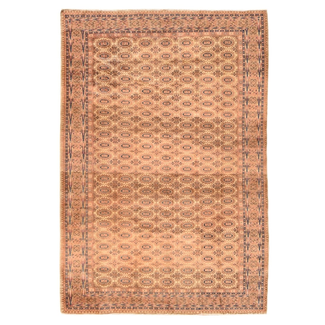 6'2"x9'3" Beige Vintage Turkish Sivas 100% Wool Hand Knotted Clean Oriental (1 of 11)