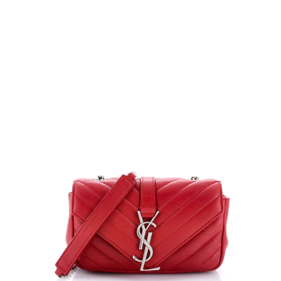 Saint Laurent Classic Crossbody Bag with Matelasse and Chevron Leather (1 of 6)