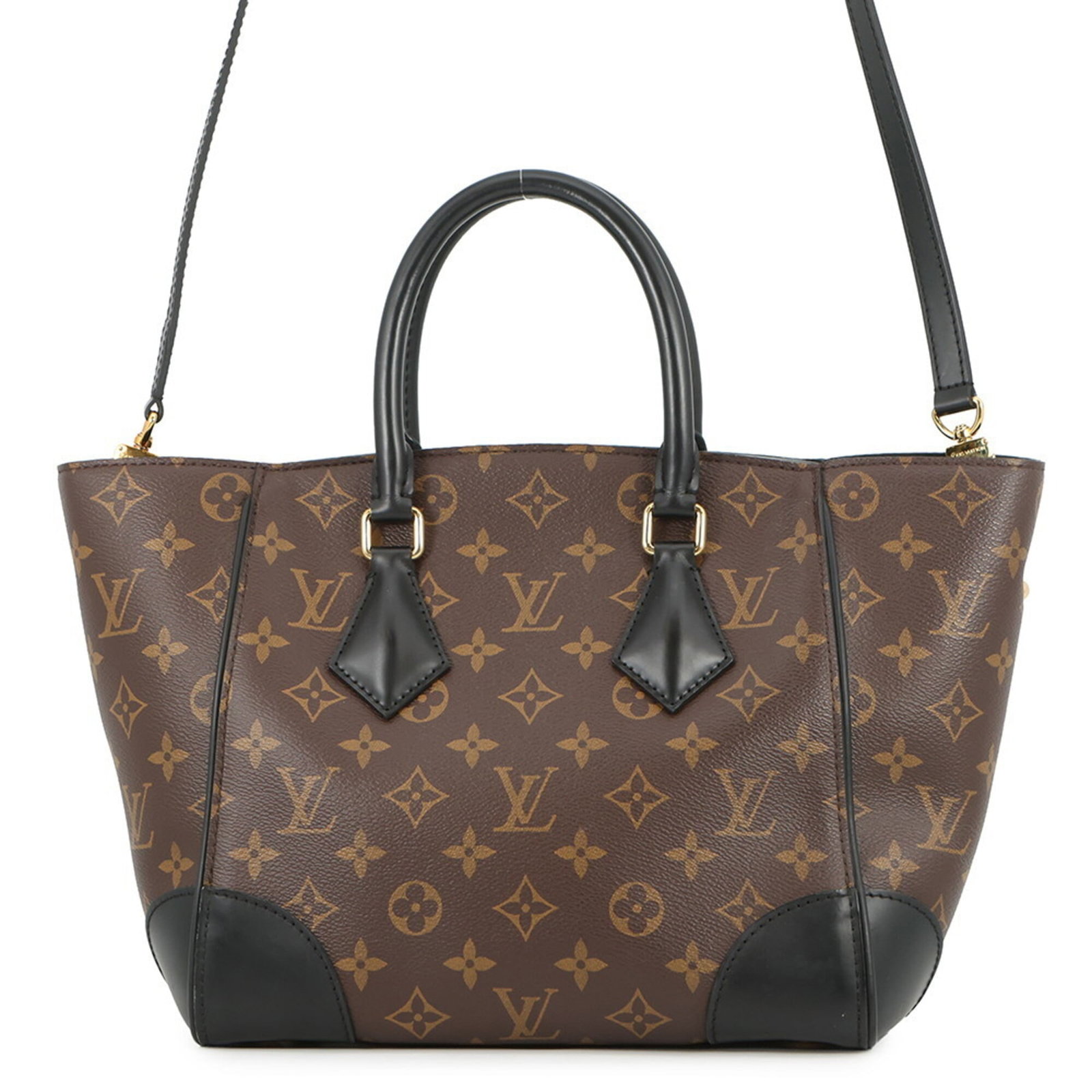 Louis Vuitton Shoulder Bag Monogram: Louis Vuitton Shoulder Bag Monogram Elevate your style with the iconic Louis Vuitton Monogram shoulder bag, boasting the brand's signature black and gold monogram pattern on its sleek black canvas